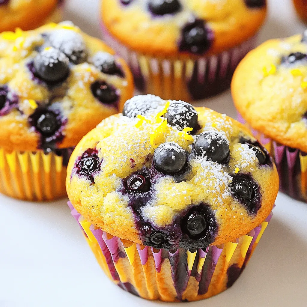 Lemon Blueberry Muffins Irresistibly Soft and Flavorful