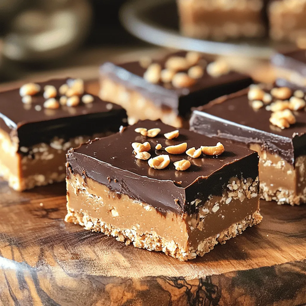 No-Bake Chocolate Peanut Butter Bars Easy Recipe