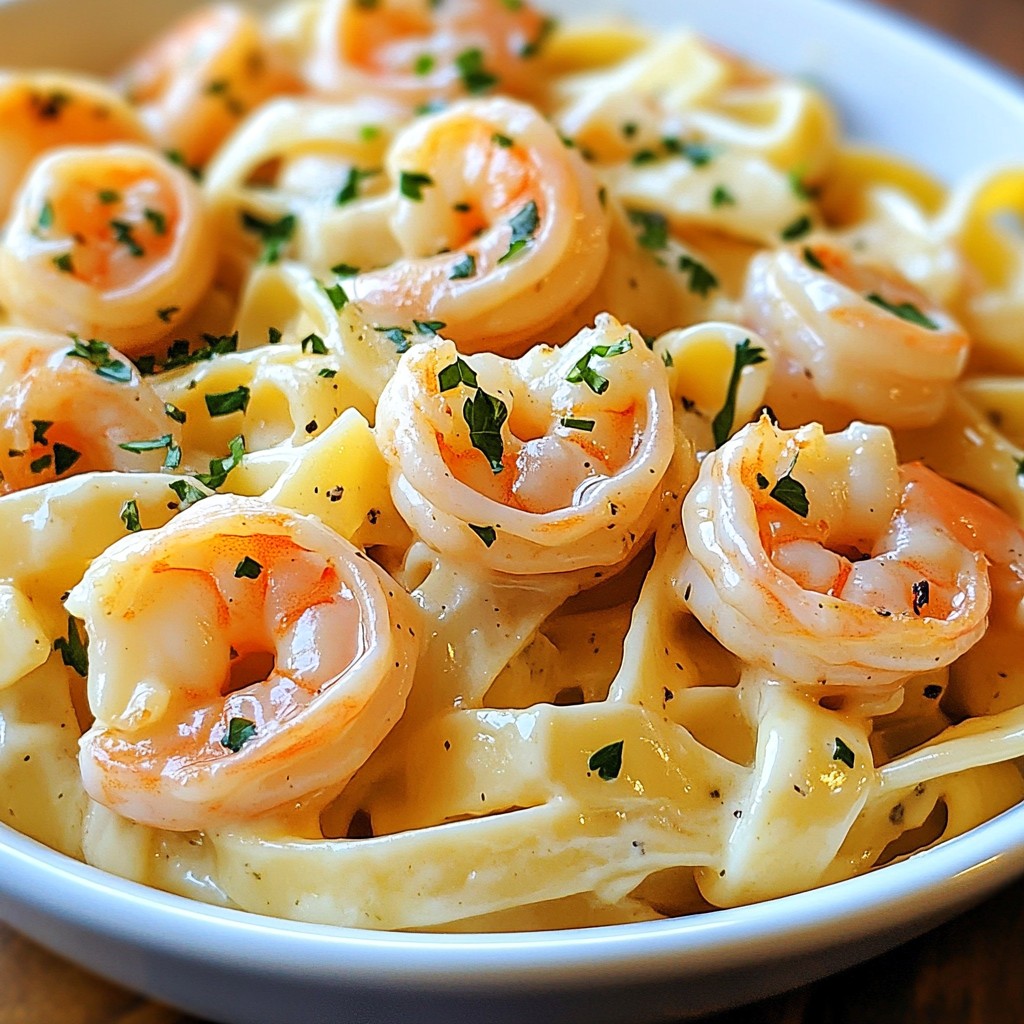 Minute Shrimp Alfredo Quick and Creamy Pasta Dish