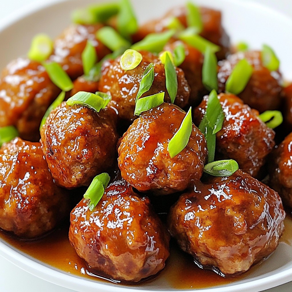 Honey Garlic Glazed Meatballs Quick and Tasty Recipe