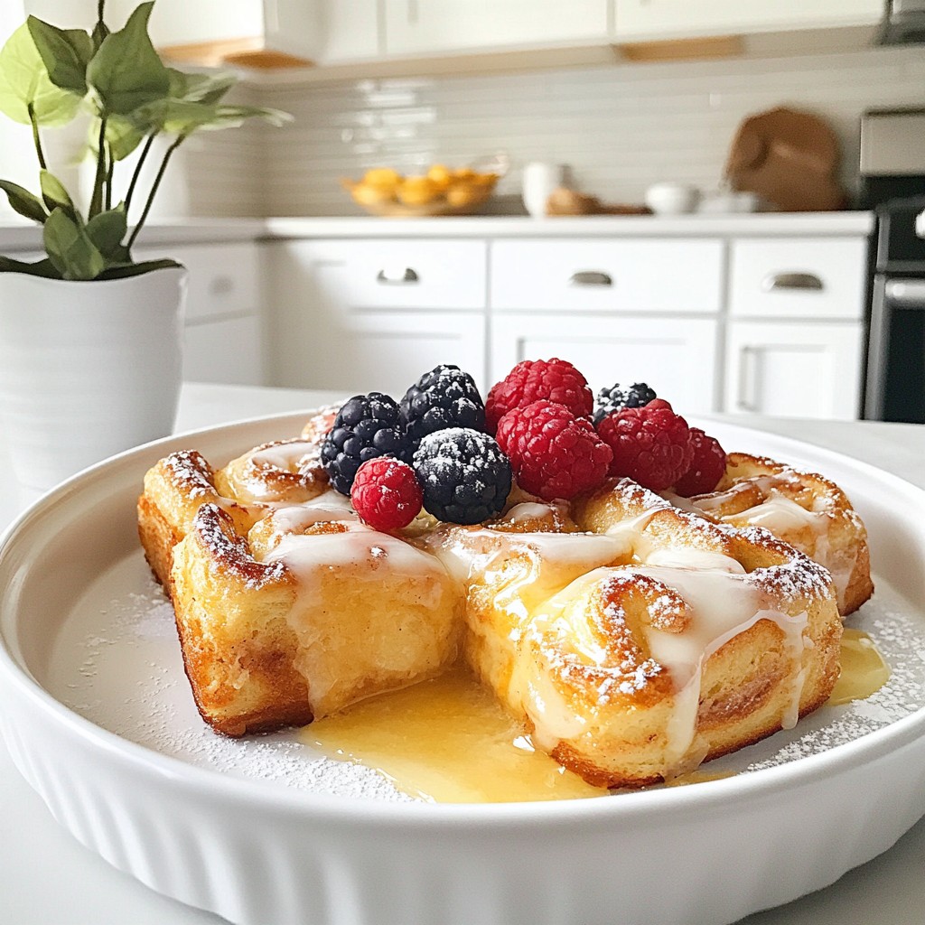 Cinnamon Roll French Toast Bake Easy Comfort Dish