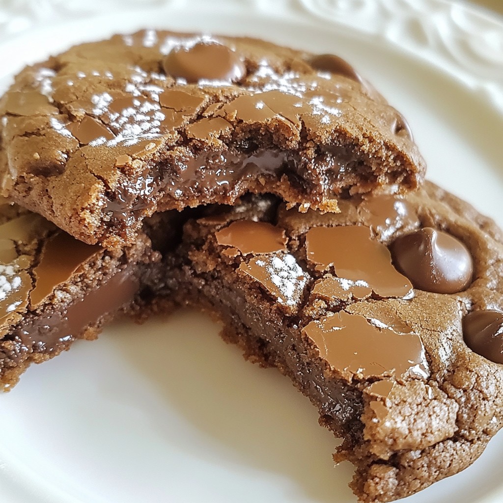 Triple Chocolate Fudge Cookies Irresistible and Rich
