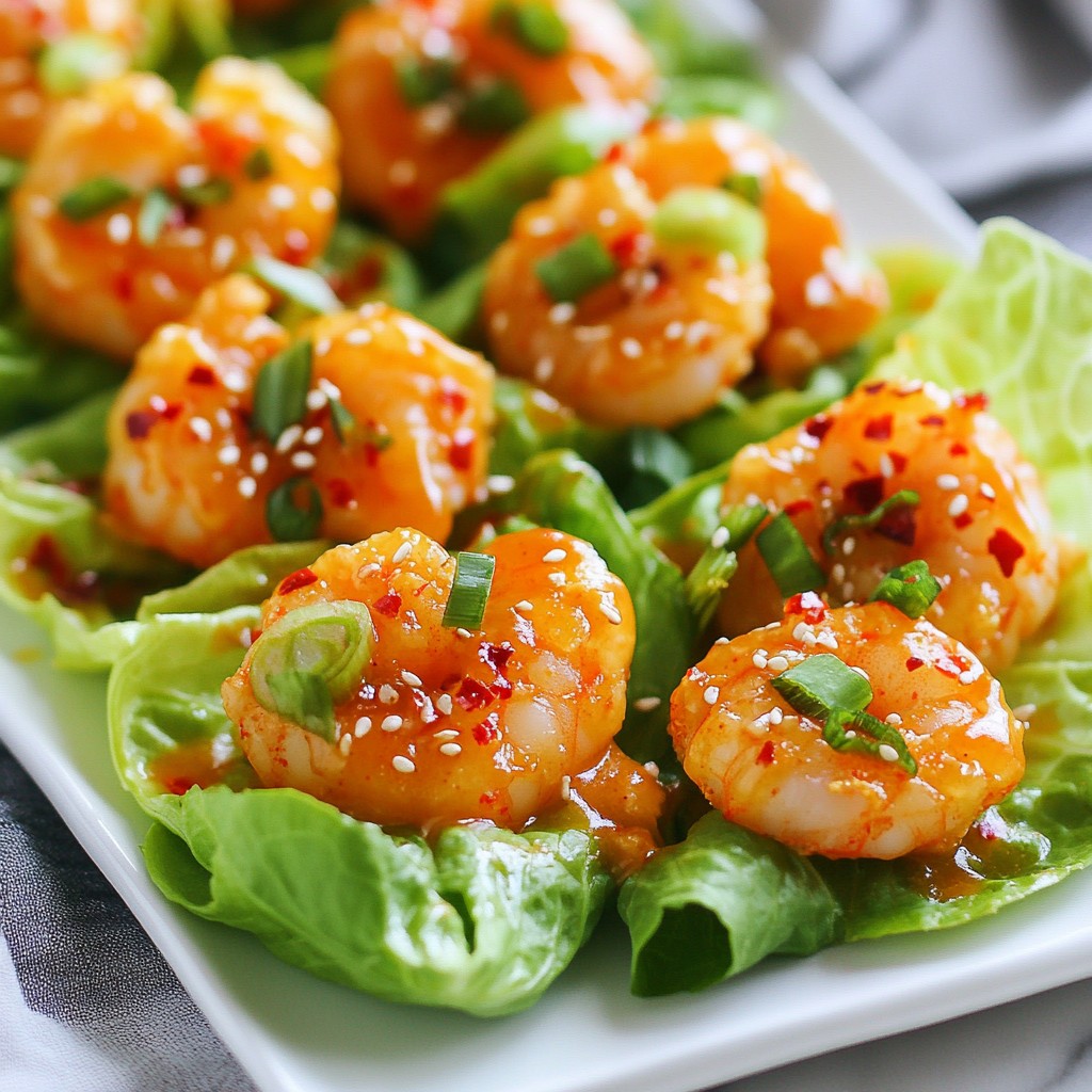 Firecracker Shrimp Lettuce Wraps Tasty and Easy Recipe