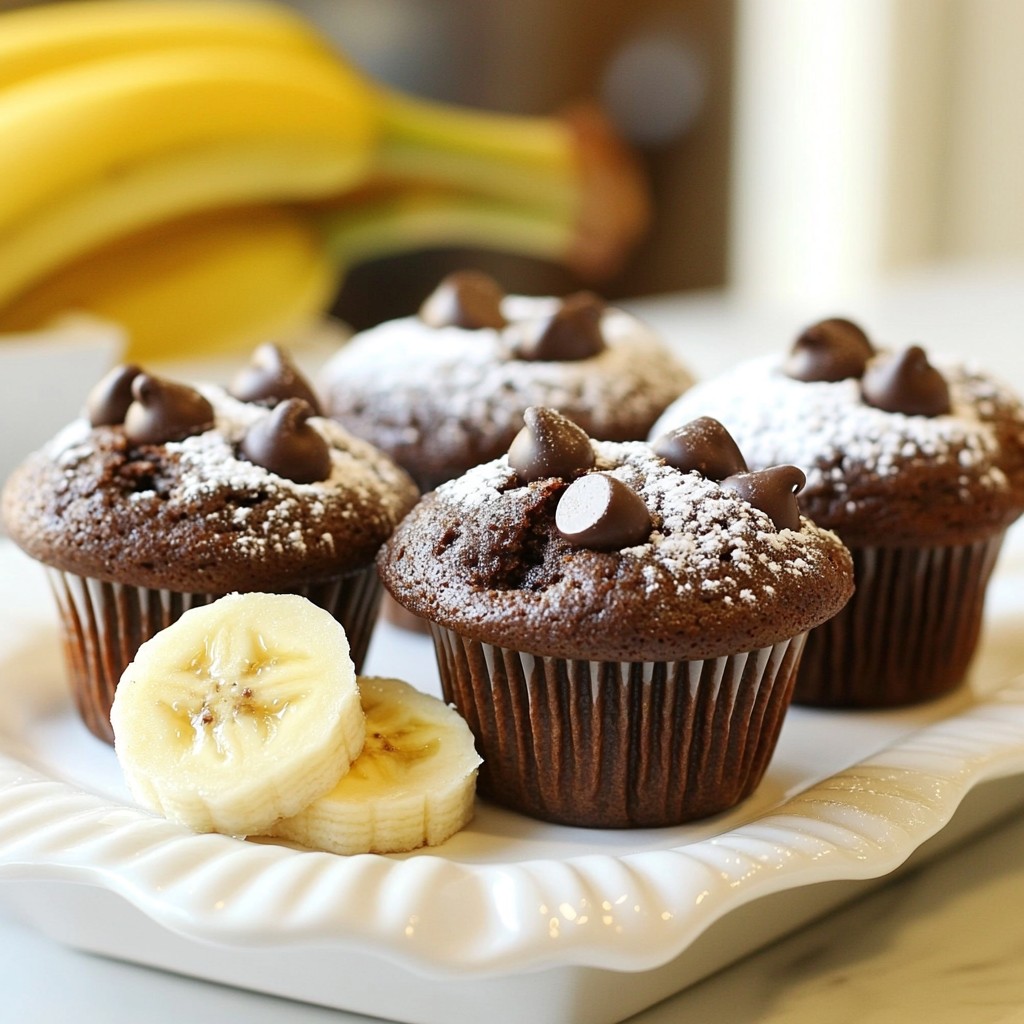 Chocolate Chip Banana Bread Muffins Easy Baking Recipe