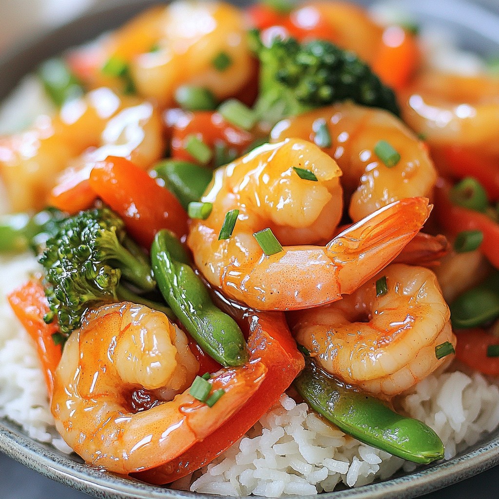 Honey Garlic Shrimp Stir-Fry Quick and Flavorful Dish