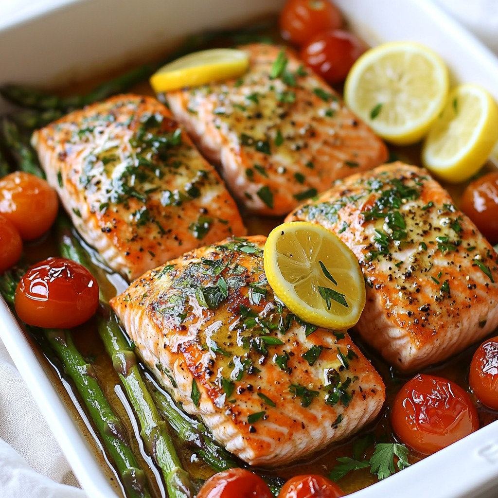 One-Pan Lemon Herb Salmon Tasty and Quick Recipe