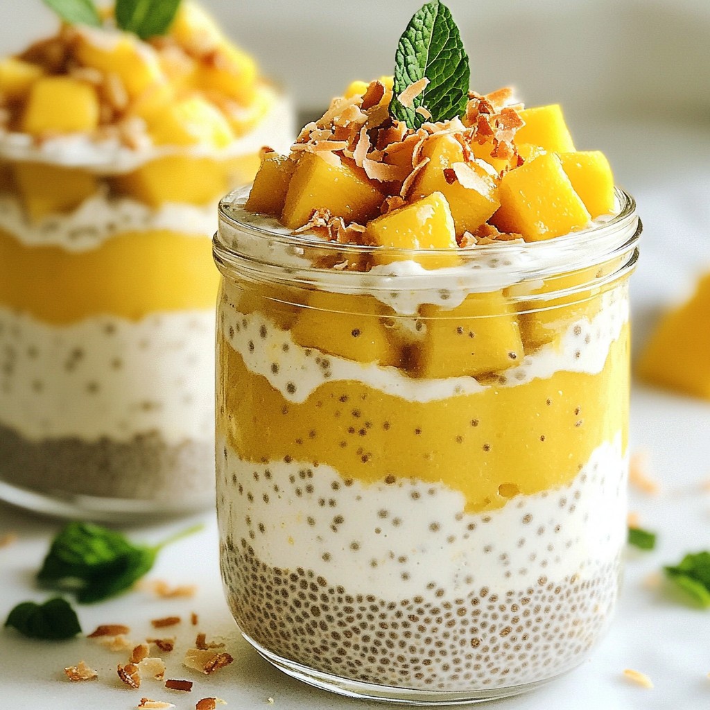 Mango Coconut Chia Pudding Easy and Tasty Recipe