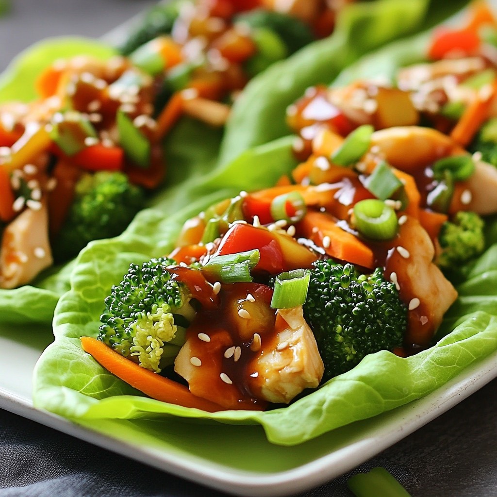 Teriyaki Chicken Lettuce Wraps Quick and Tasty Recipe