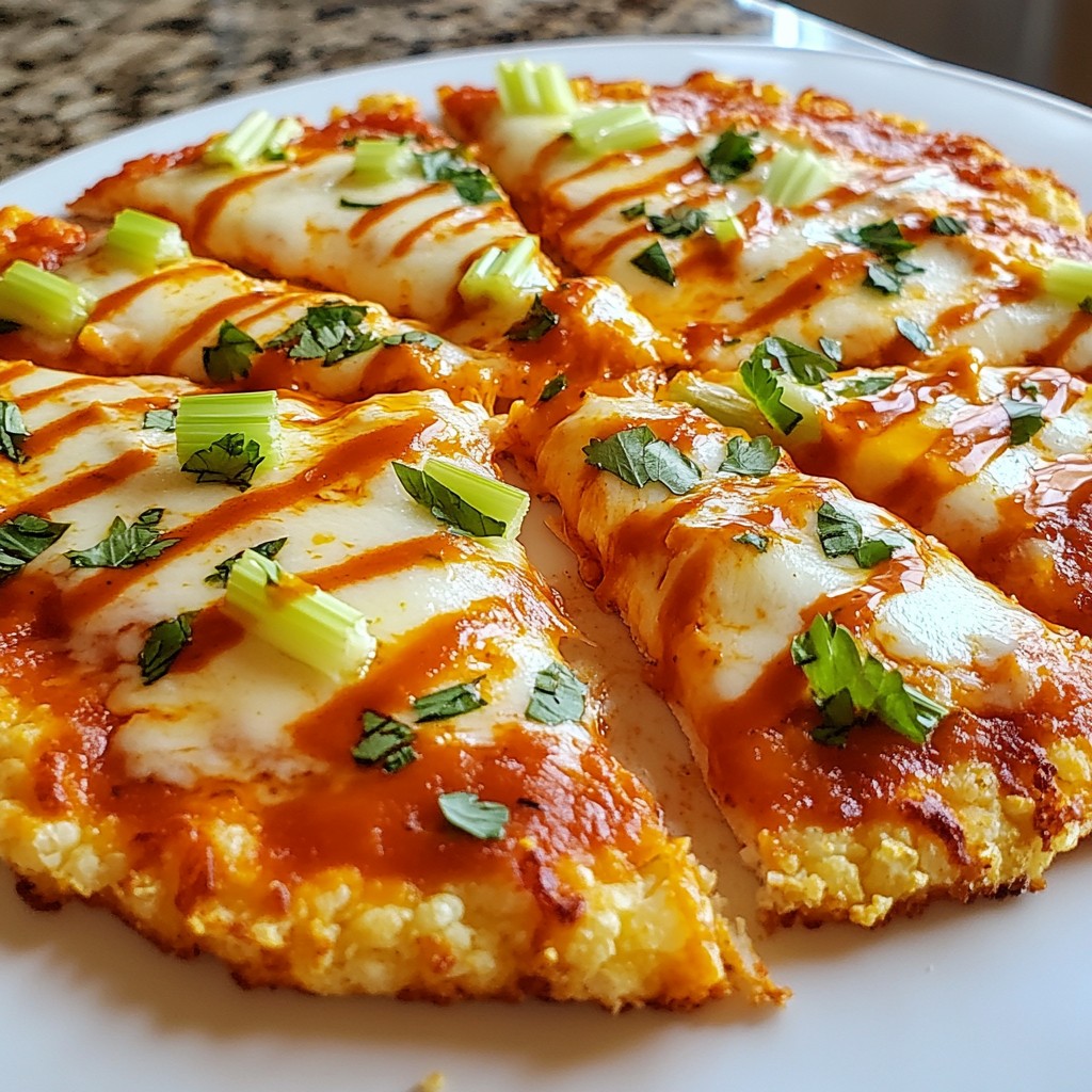 Cauliflower Buffalo Pizza Bold and Flavorful Delight