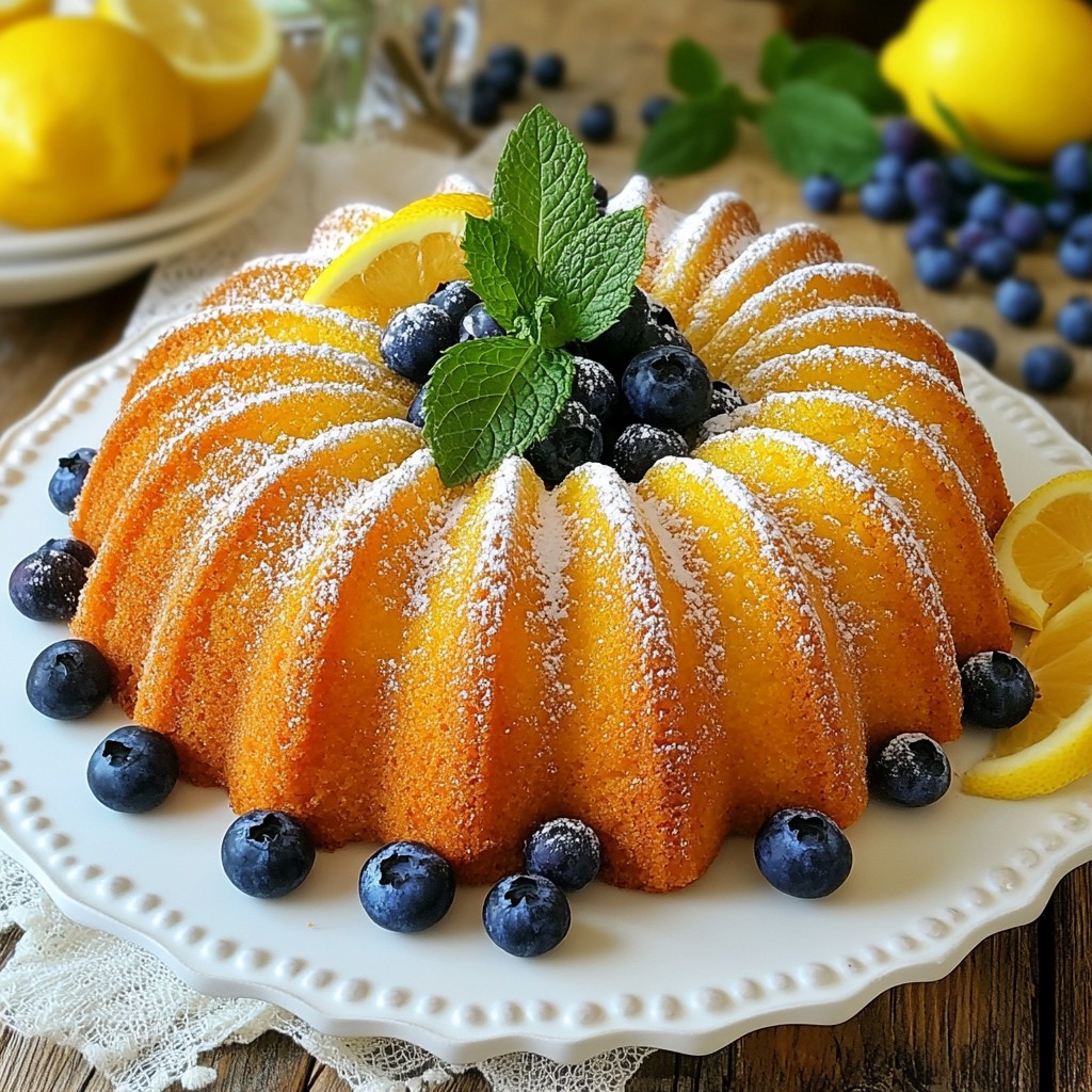 Lemon Blueberry Pound Cake Fresh and Flavorful Delight