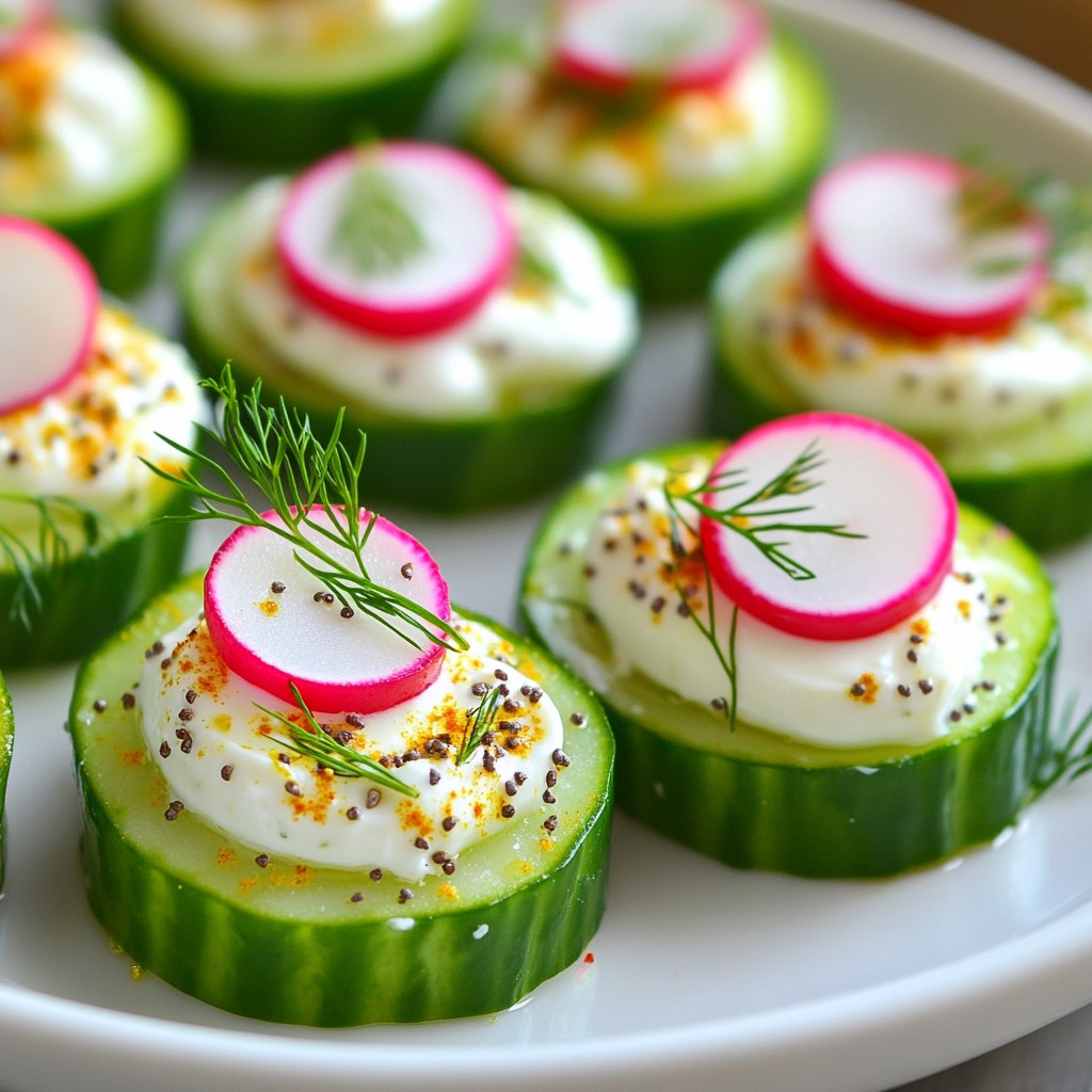 Everything Bagel Cucumber Bites Tasty and Easy Appetizer