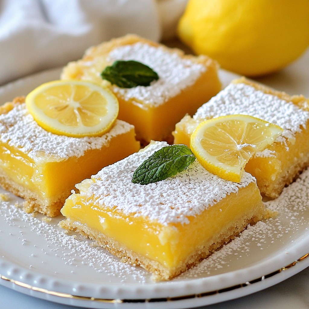 Classic Lemon Bars Delightful and Simple Dessert Recipe