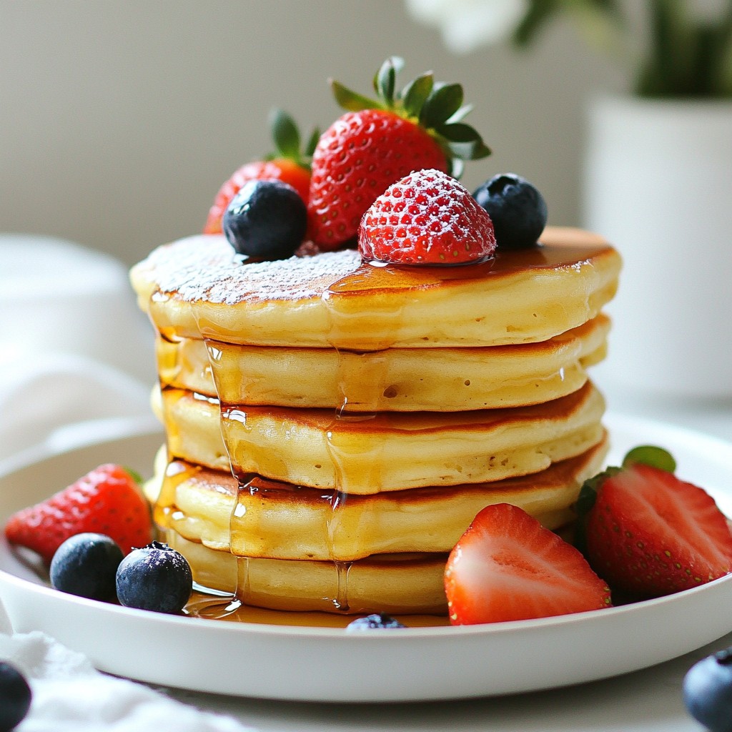 Fluffy Japanese Soufflé Pancakes Delightful and Soft