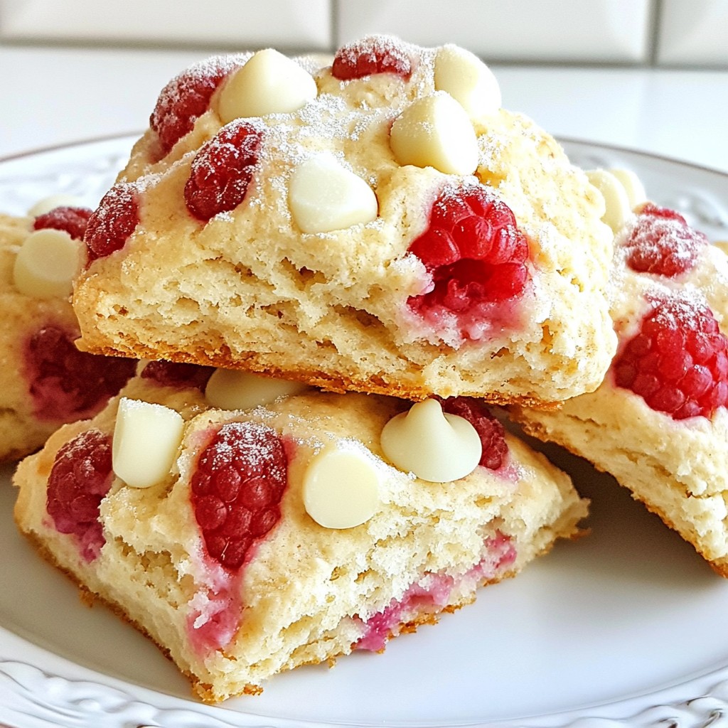Raspberry White Chocolate Scones Simple and Tasty Treat