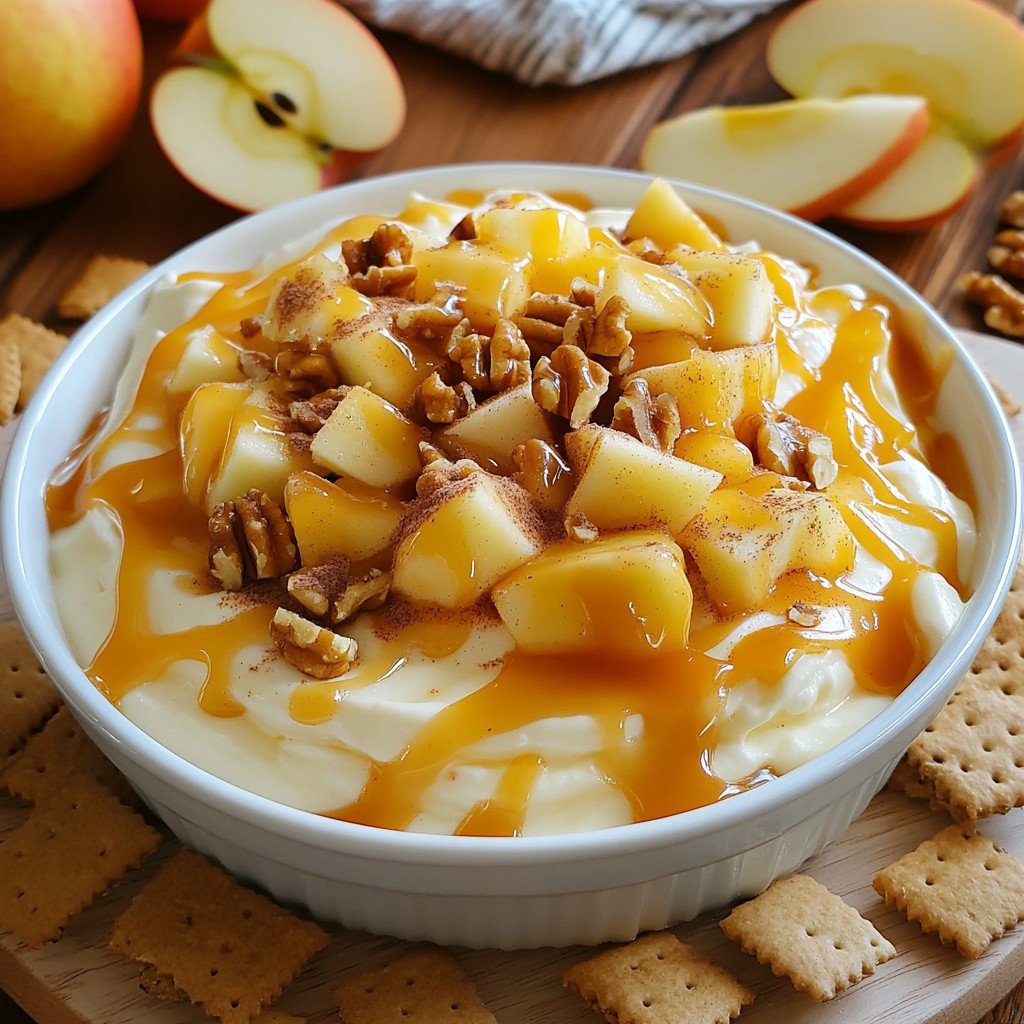 Caramel Apple Cheesecake Dip Delightful and Easy Recipe
