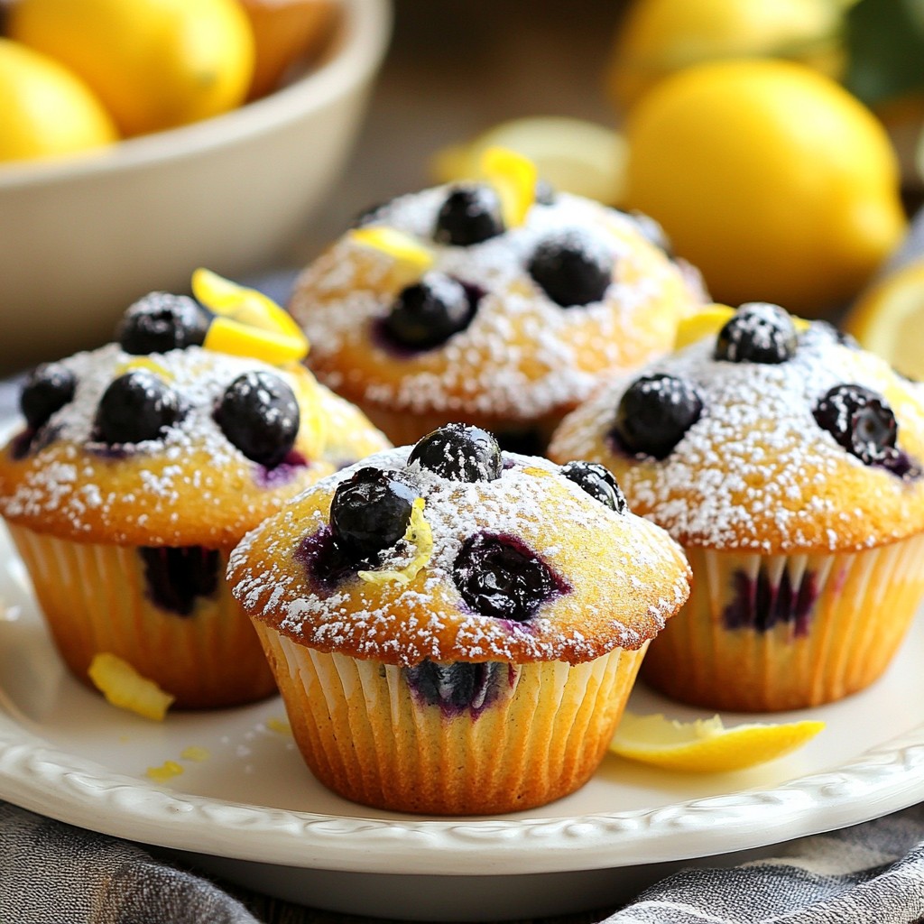 Lemon Blueberry Ricotta Muffins Delightfully Easy Recipe
