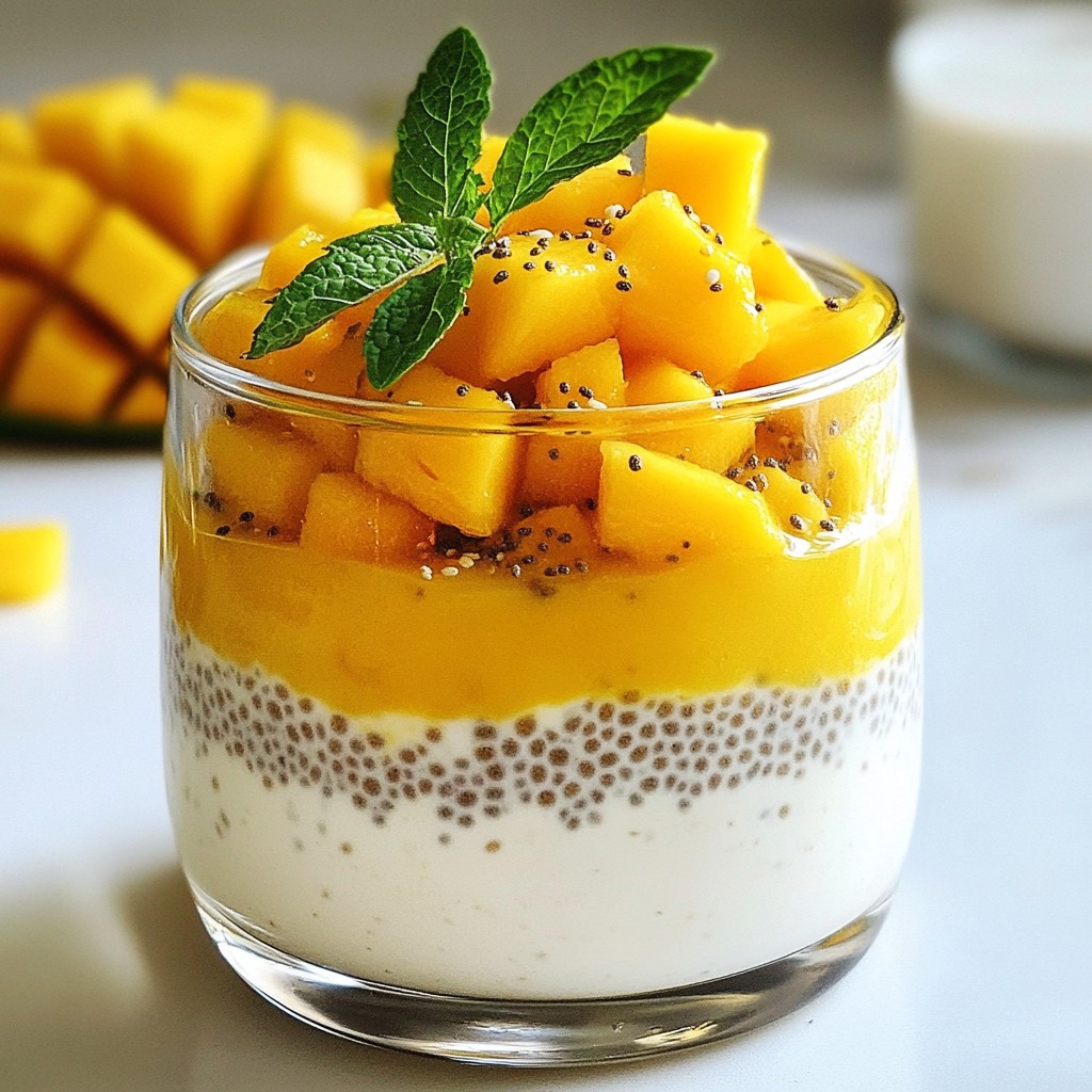 Mango Coconut Chia Pudding Refreshing and Healthy Treat