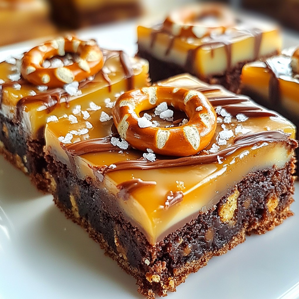 Salted Caramel Pretzel Brownies Irresistible Treat