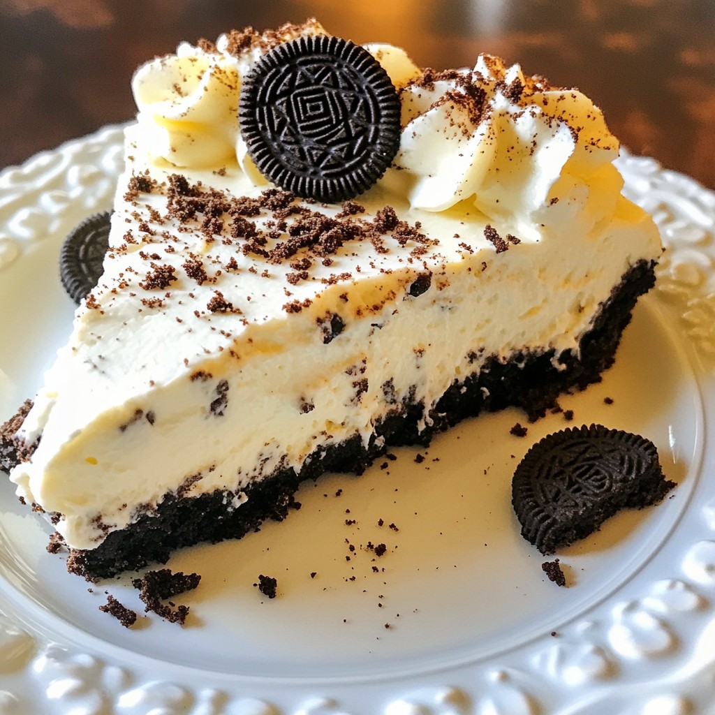 No Bake Oreo Cheesecake Creamy and Easy Delight
