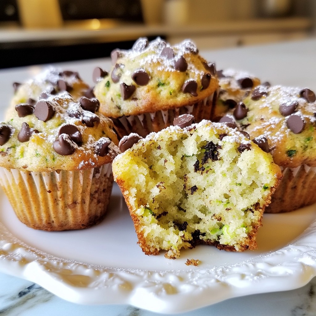 Chocolate Chip Zucchini Muffins Tasty and Simple Treat