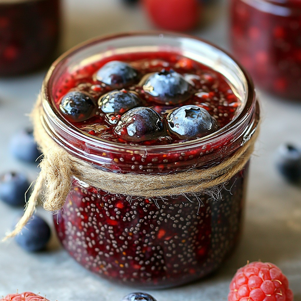 Triple Berry Chia Seed Jam Easy and Flavorful Spread