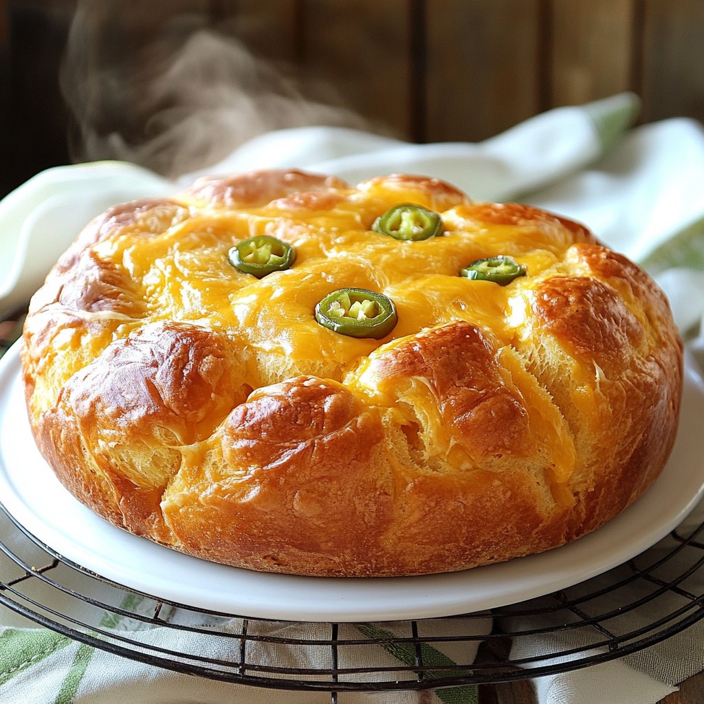 No-Knead Jalapeño Cheddar Bread Simple and Tasty Recipe