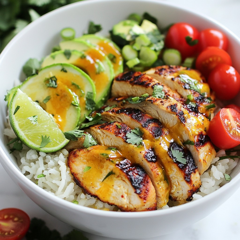 Coconut Lime Chicken Bowls Flavorful & Fresh Meal