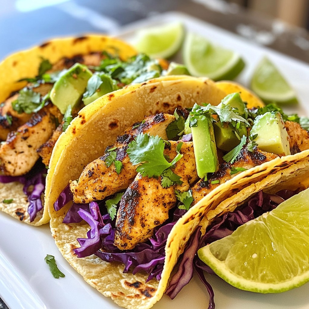 Cilantro Lime Chicken Tacos Quick and Flavorful Meal