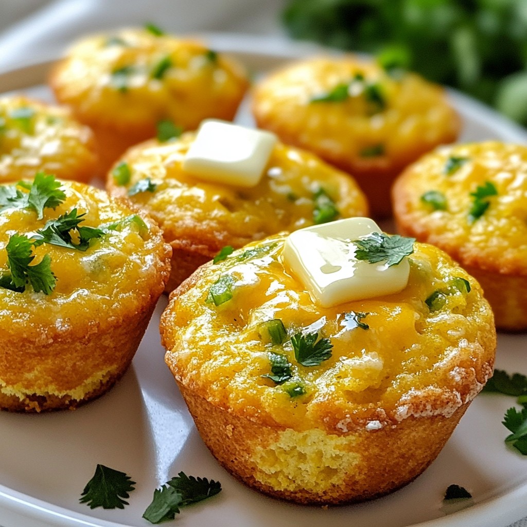 Cheddar Jalapeño Cornbread Muffins Tasty and Easy Recipe