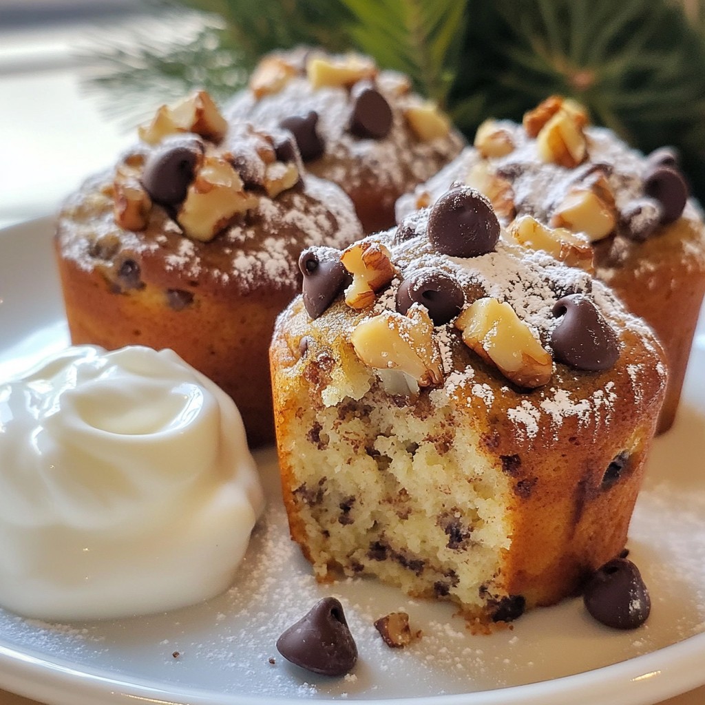 Chocolate Chip Banana Bread Muffins Easy Recipe