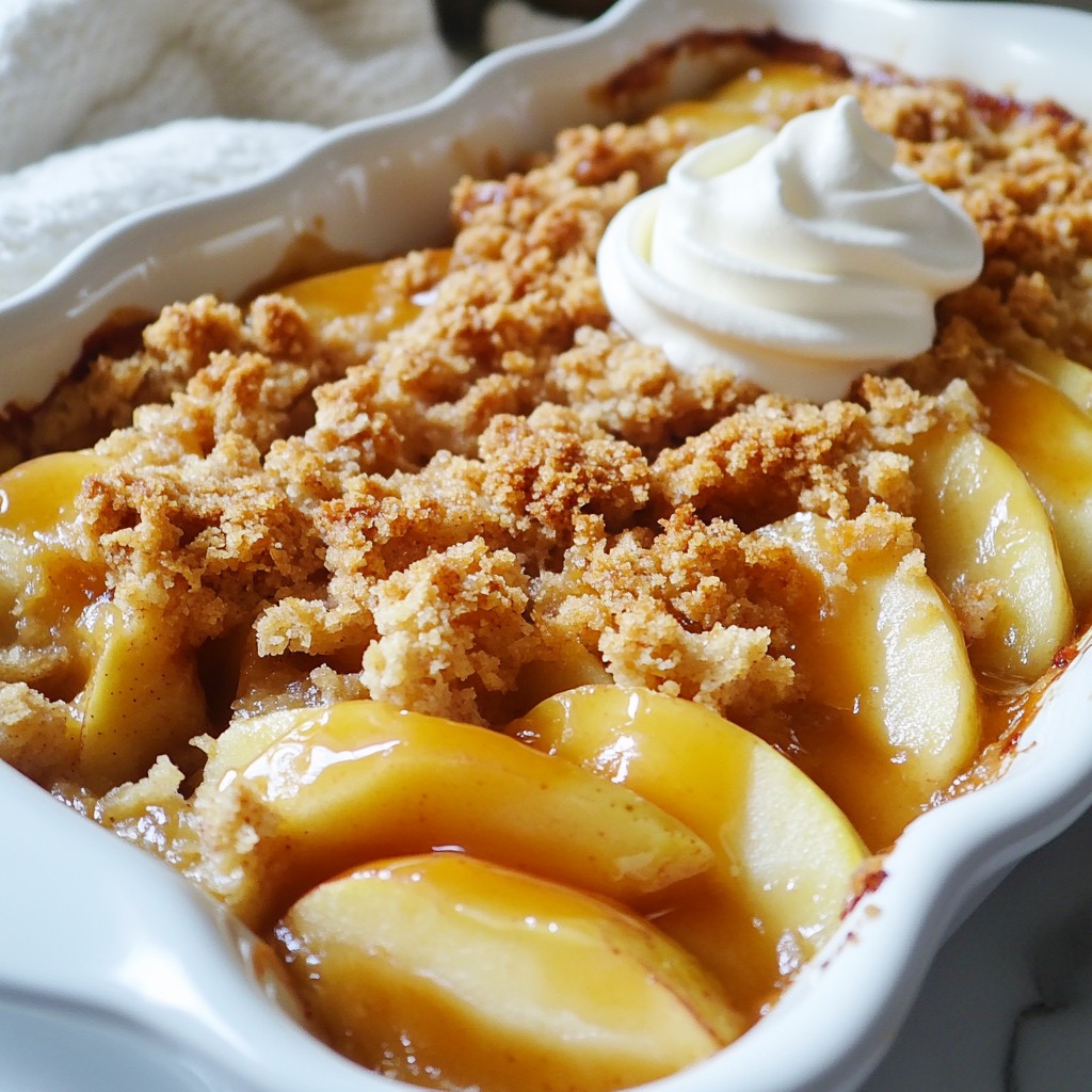 Salted Caramel Apple Crumble Delicious Dessert Recipe