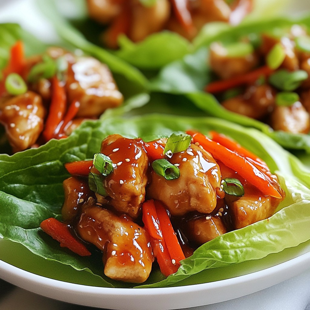 Teriyaki Chicken Lettuce Wraps Flavorful and Easy Meal