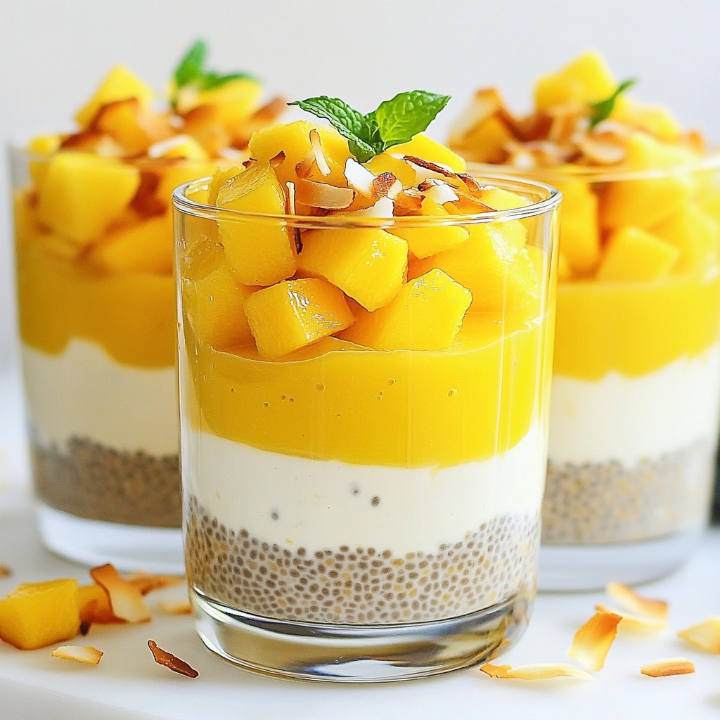 Mango Coconut Chia Pudding Delightful and Healthy Treat