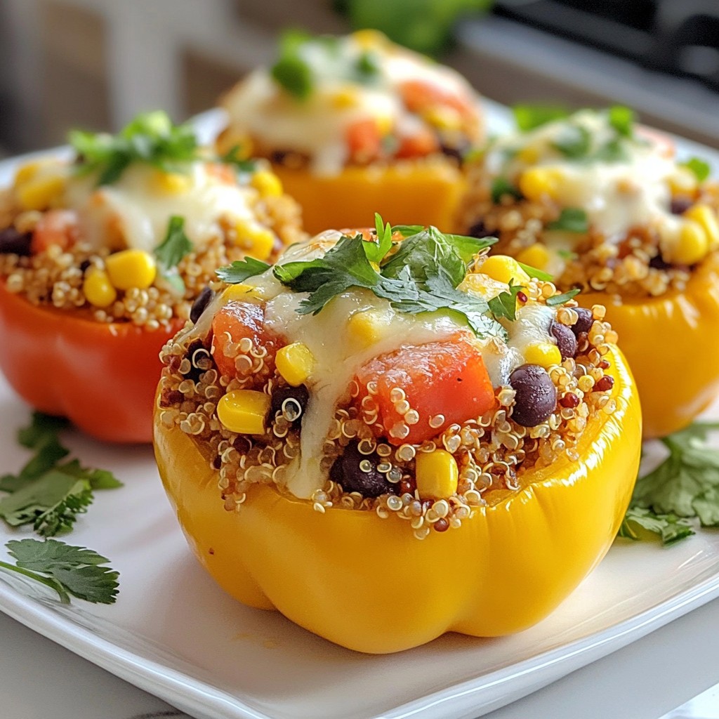 Quinoa Stuffed Bell Peppers Healthy and Flavorful Dish