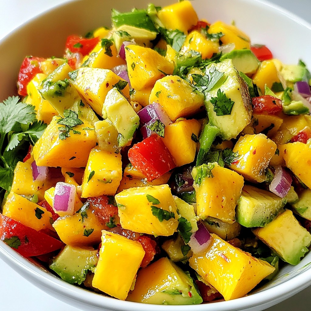 Mango Avocado Salsa Fresh and Flavorful Recipe