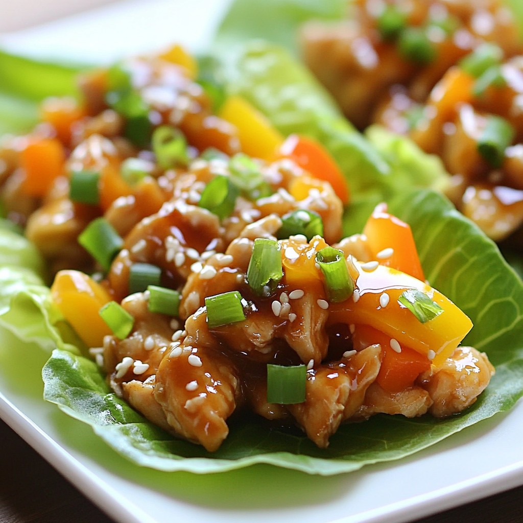 Teriyaki Chicken Lettuce Wraps Fresh and Flavorful Meal