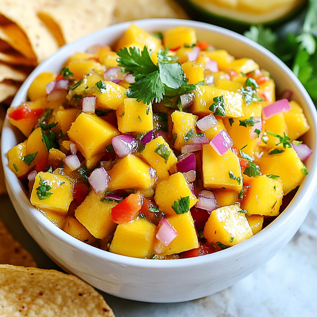 Spicy Mango Salsa Flavorful and Fresh Dip Recipe
