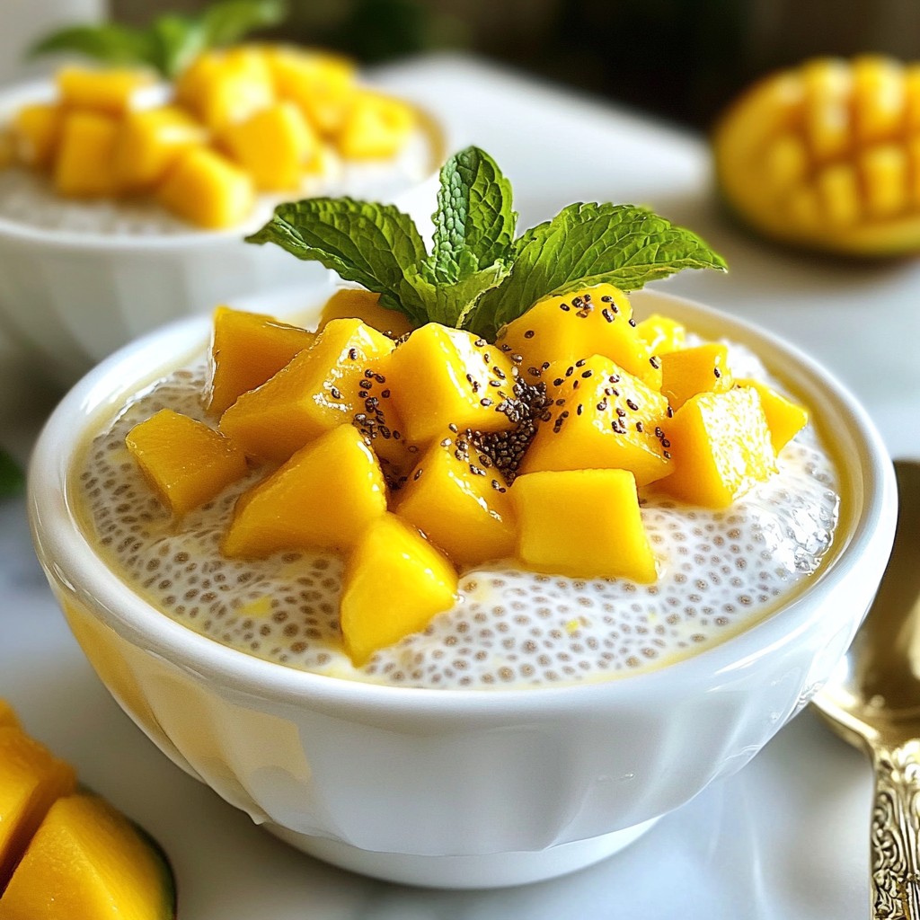 Mango Coconut Chia Pudding Delightful and Healthy Treat