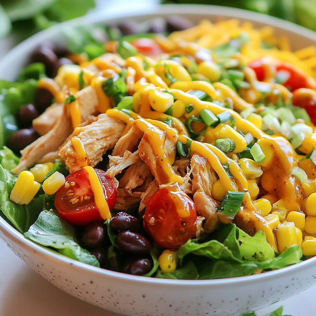 BBQ Ranch Chicken Salad Flavorful and Simple Dish