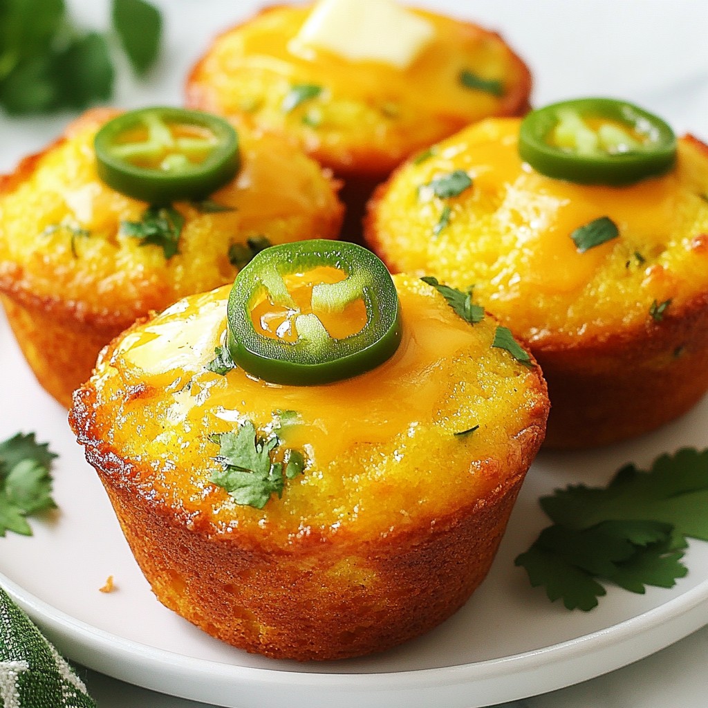 Cheddar Jalapeño Cornbread Muffins Savory and Simple