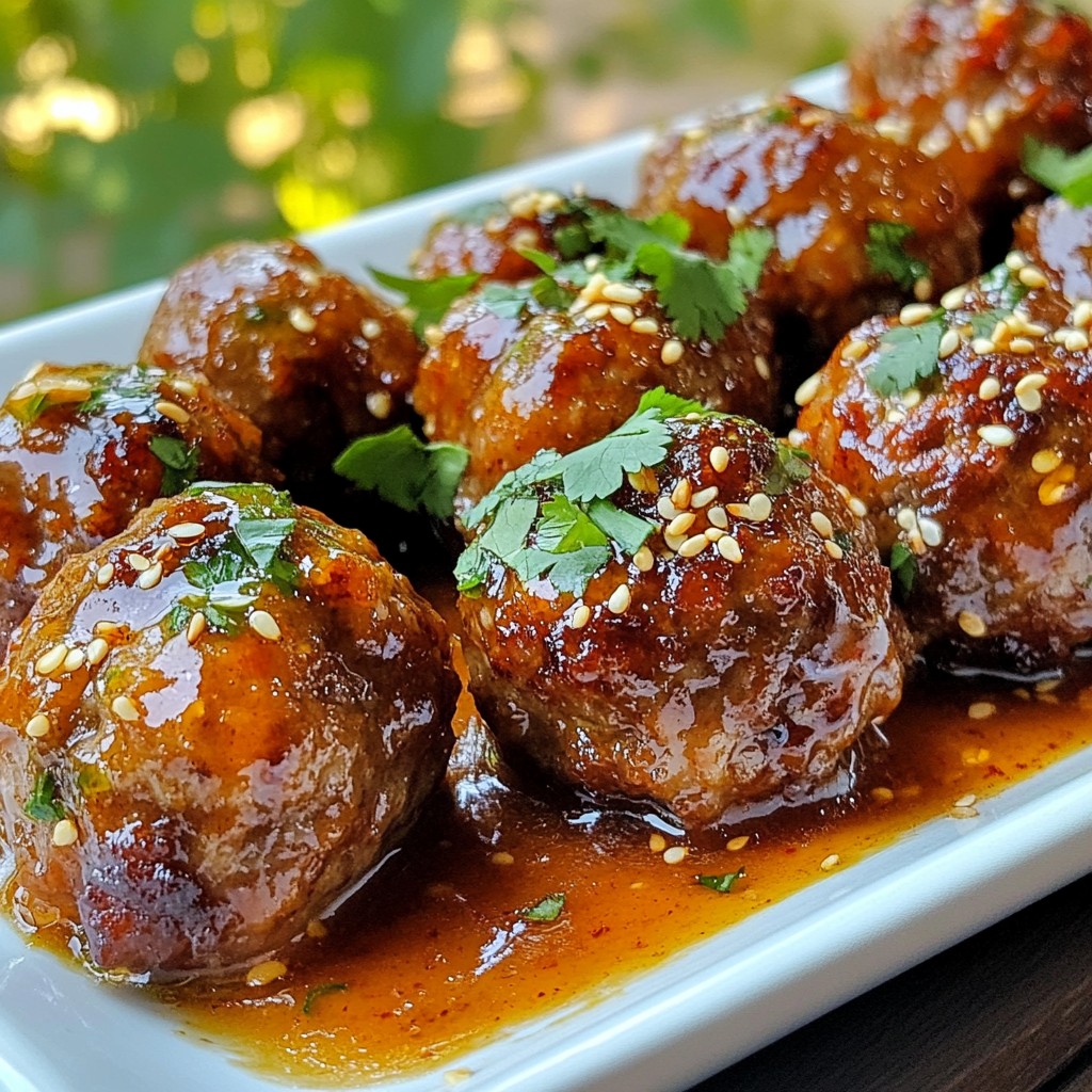 Thai Sweet Chili Meatballs Flavorful and Easy Recipe