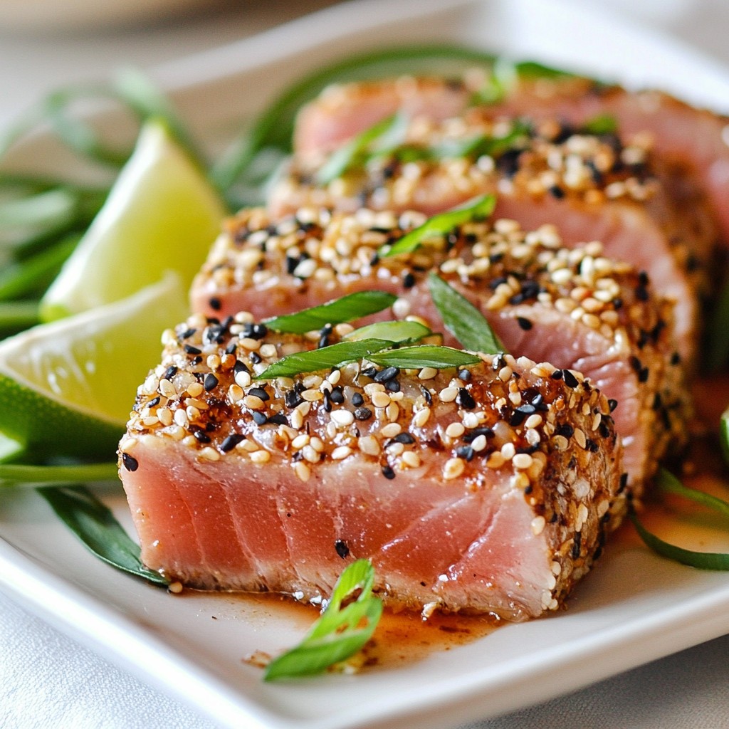 Sesame Crusted Ahi Tuna Delightful and Flavorful Meal