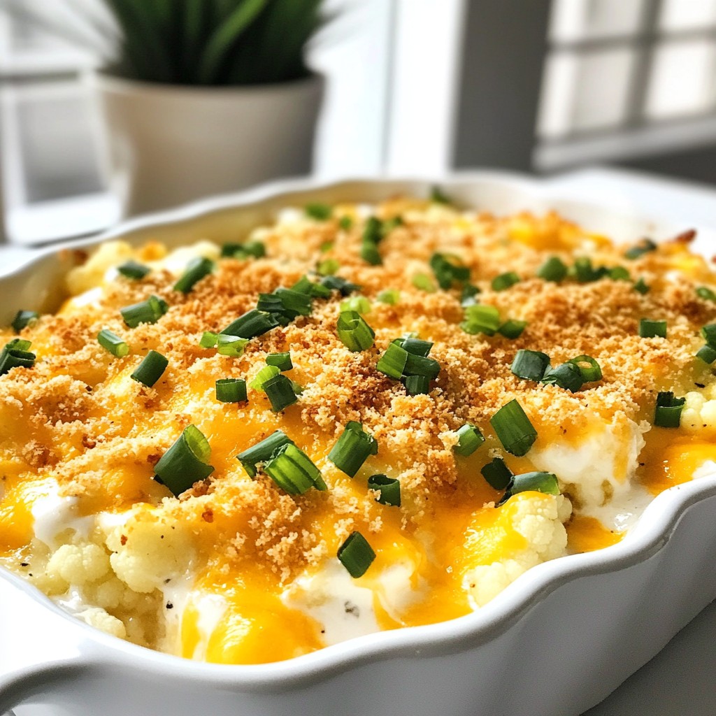 Loaded Cauliflower Casserole Flavorful and Easy Dish