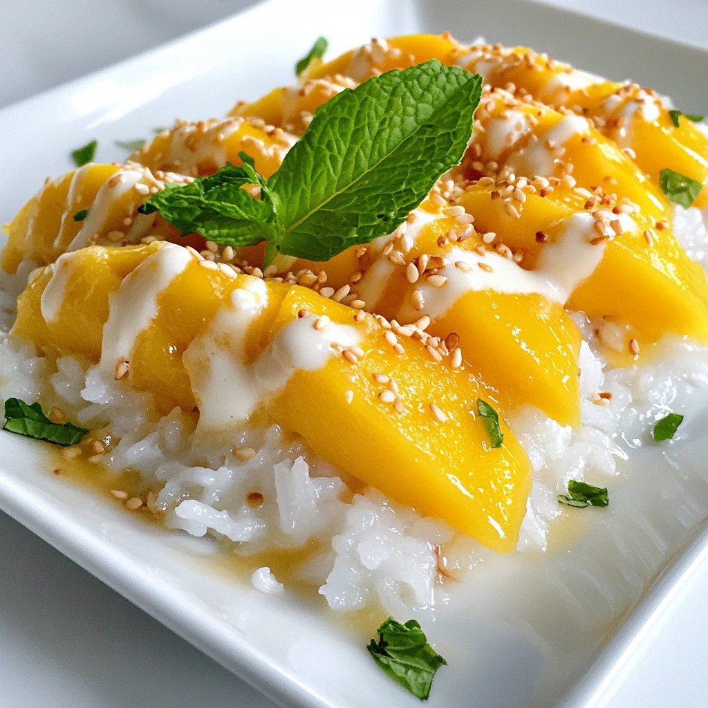 Mango Sticky Rice Delightful Dessert Recipe Guide