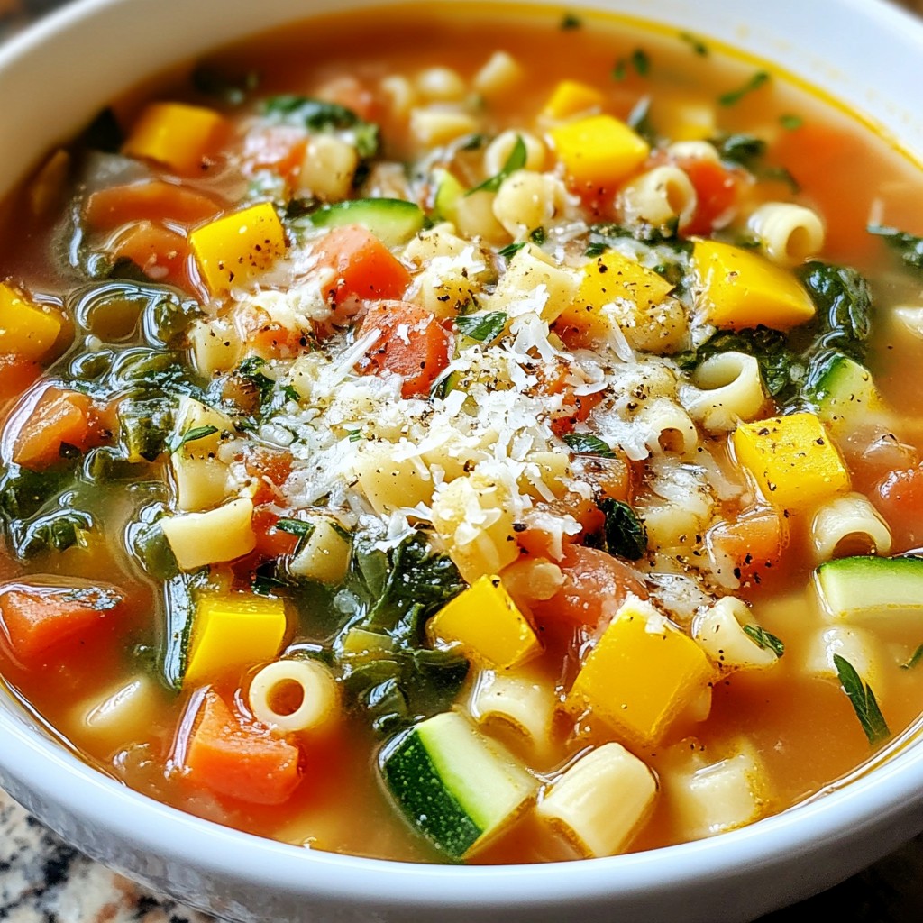 Veggie-Packed Minestrone Soup Flavorful and Healthy Dish
