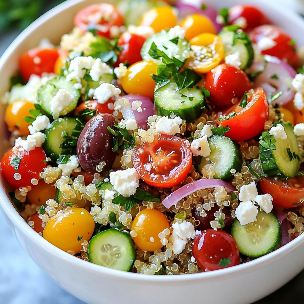 Mediterranean Quinoa Salad Vibrant and Healthy Dish