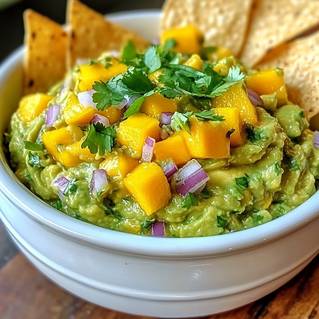 Spicy Mango Guacamole Zesty and Flavorful Dip