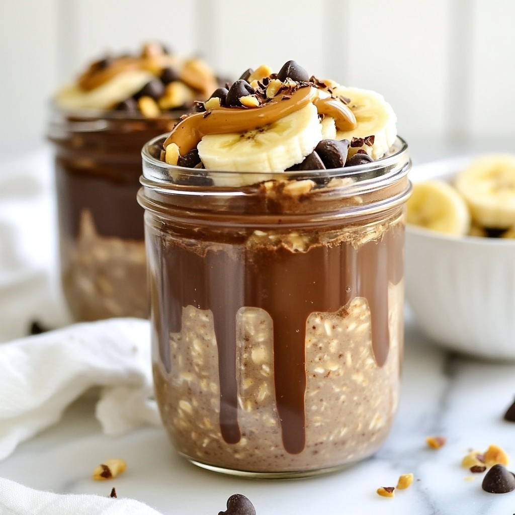 Chocolate Peanut Butter Overnight Oats Simple Recipe