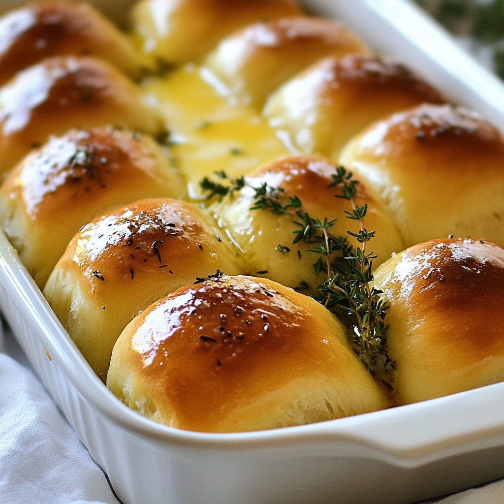 Buttery Herb Dinner Rolls Soft and Tasty Recipe