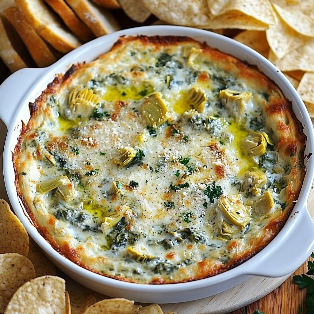 Spinach Artichoke Dip Skillet Creamy Delight Recipe